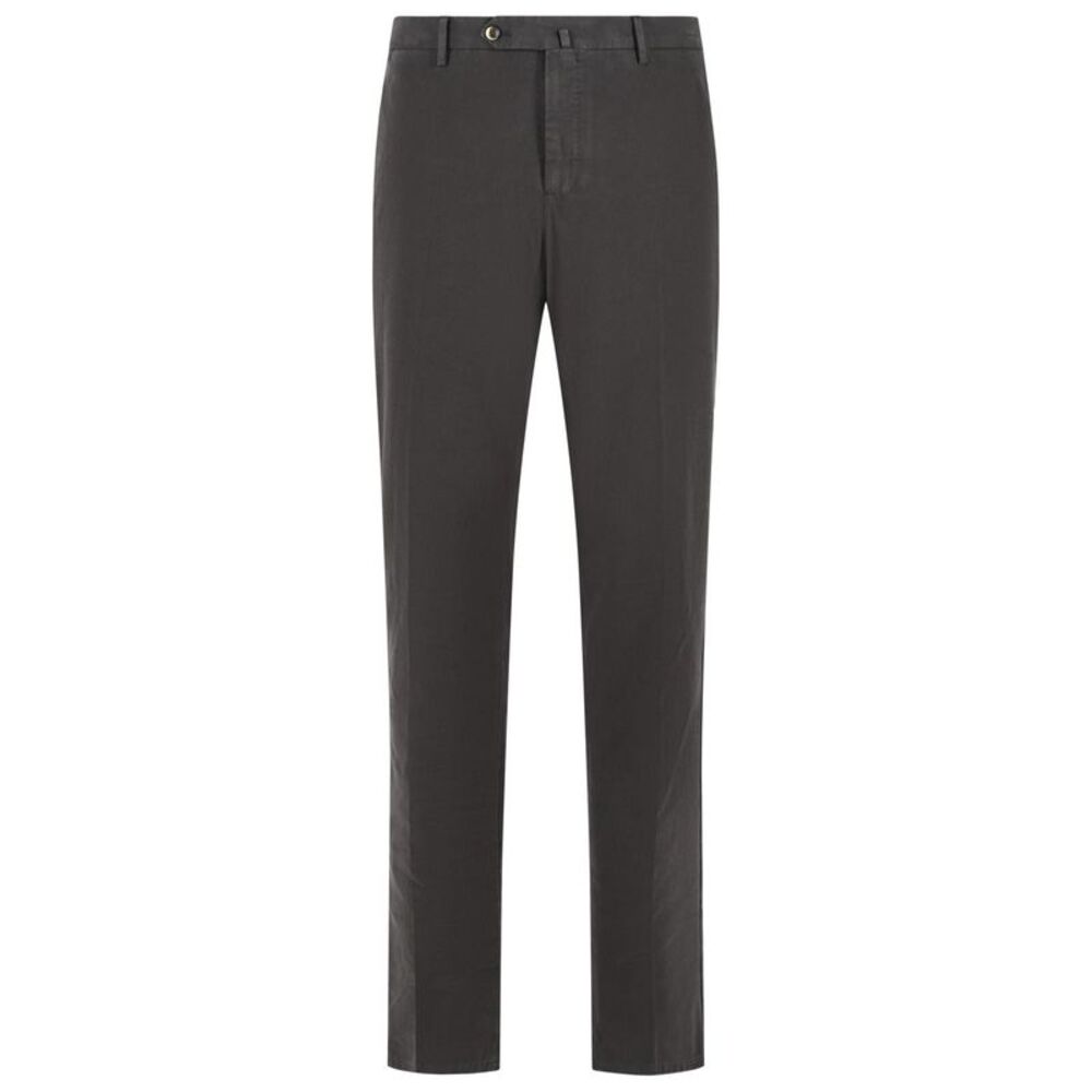 Pt01 'Slim Fit' Brown Cotton Pants Men